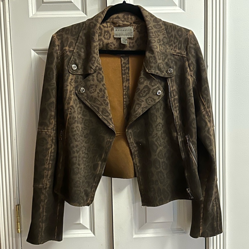 Free people Marrakech cheetah jacket